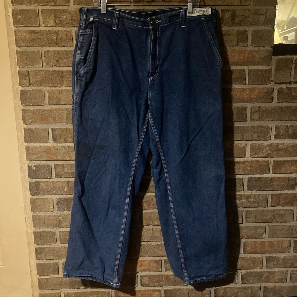 Carhartt Men's Straight Carpentee Jeans Blue 38x30